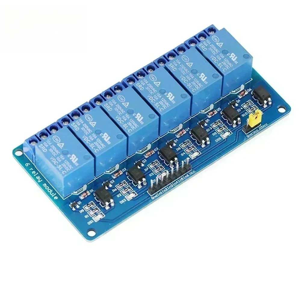 Picture 4: 1/2/4/6/8 Channel Relay Module with Optocoupler 5V/12V/24V Relay Module with Indicator Light for Arduino PLC Automation