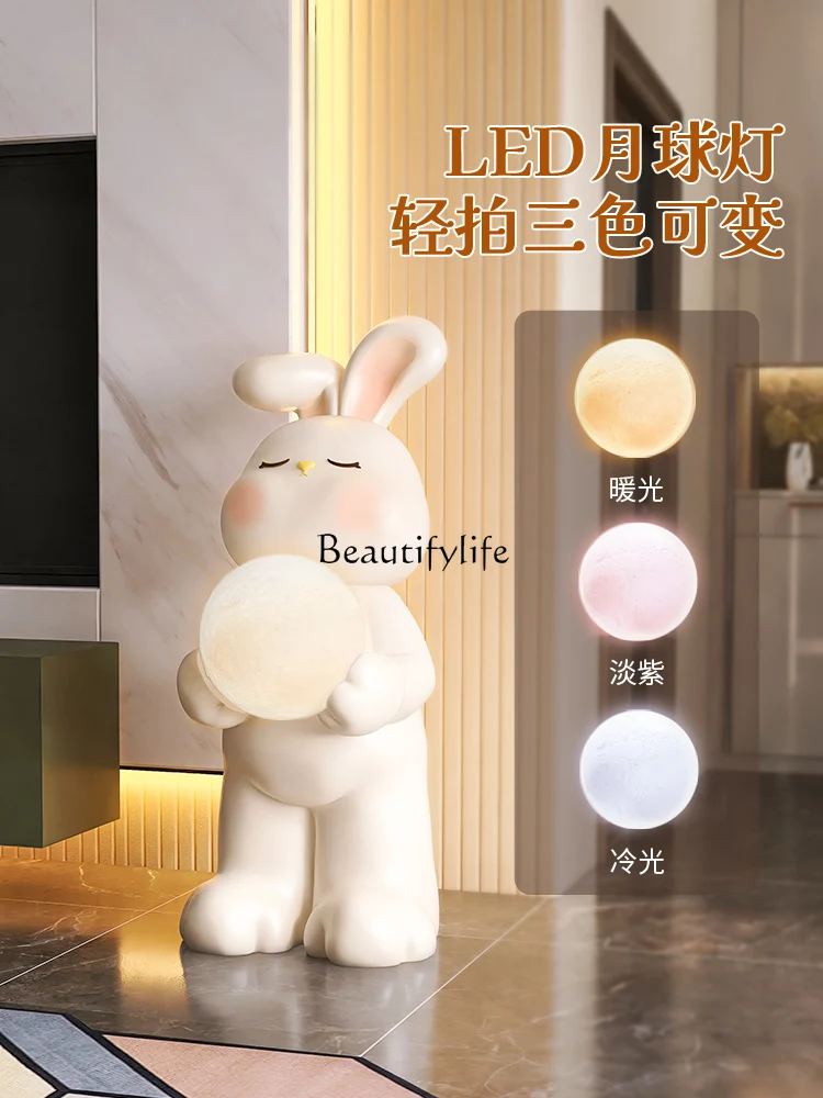 Rabbit Living Room Sofa next to Decorations Bedroom High-Grade Light Luxury Luminous Objects