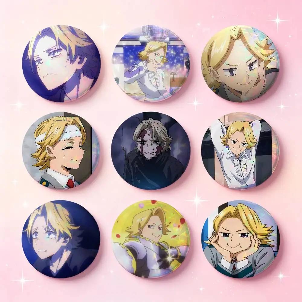 Yuga Aoyama Anime Figure Badges 25 32 44 58 75 Mm Round Cosplay Pin Bag Decor Fans Collect Friends Gifts Brooch Souvenir