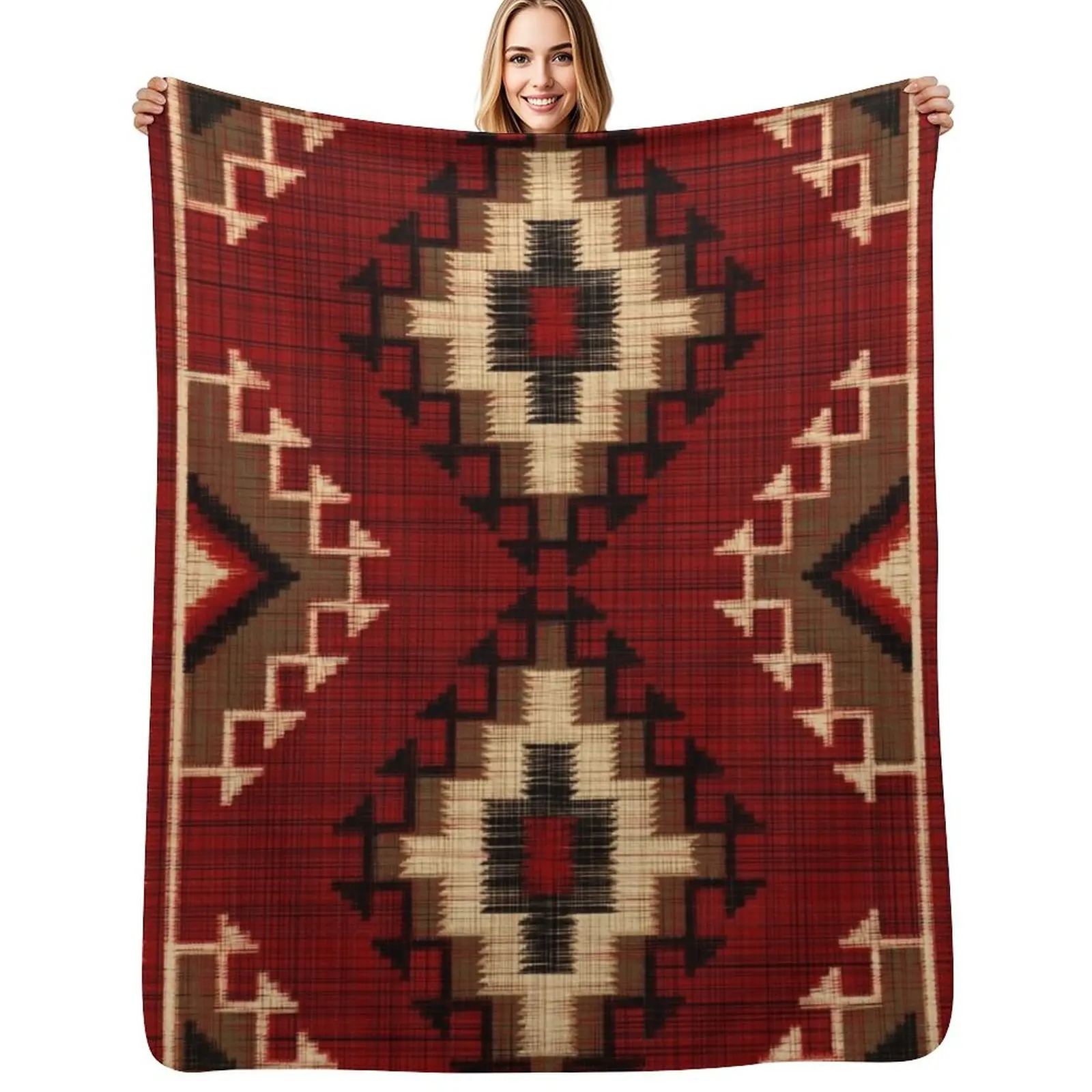 

Navajo PATTERNS TRIBAL ETHNIC Throw Blanket Retros anime Winter beds Sofa Throw Blankets