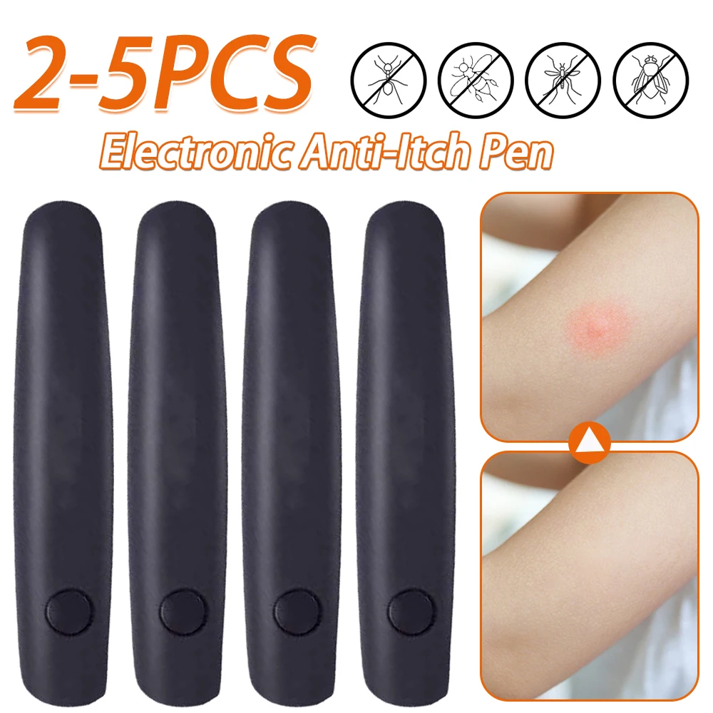 

2-5PCS Anti-itch Stick Anti-Itch Pen Relief Burning Pain & Swelling Electronic Reliever Bites Pen for Outdoor Camping Travel