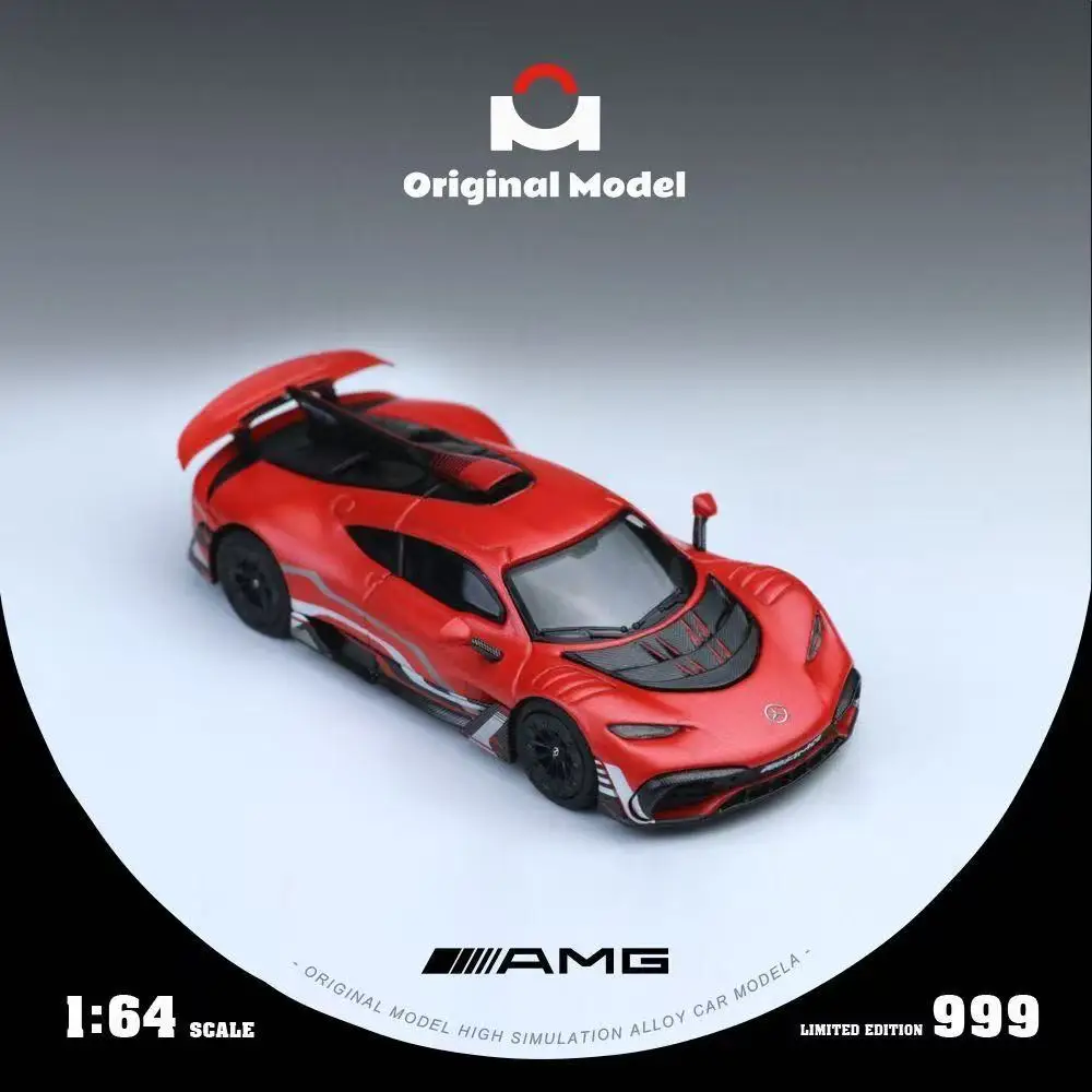 

Limited Edition OM1:64 Mercedes-Benz AMGOne Red Pig Blue Collection Alloy Car Model Collection Gift Display Static