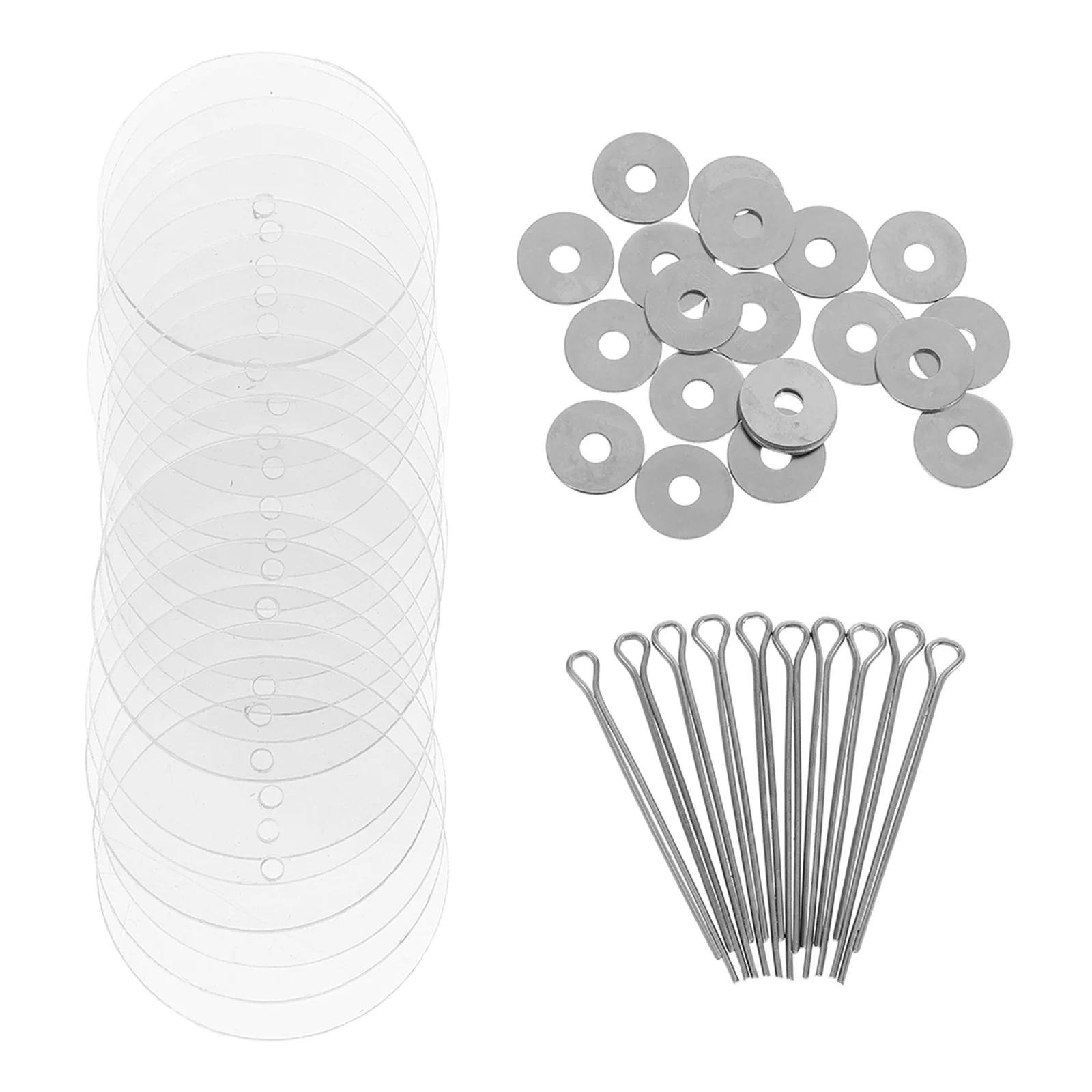 

10 Sets Bear Making Acrylic White Plastic Joint Accessories Flexible Movable Joints for Craft DIY Animal Limb Parts