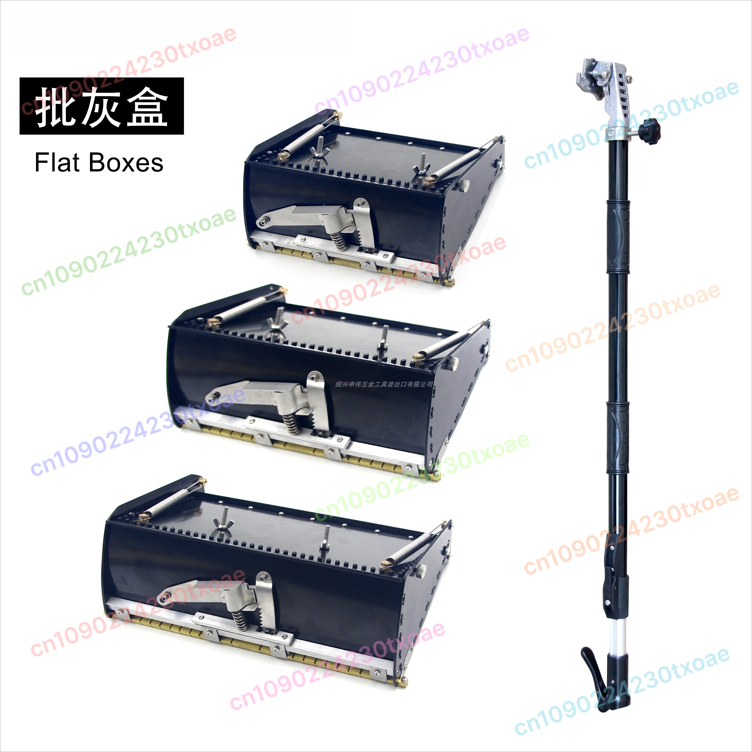 

Ash Box Wall Scraper Tool for Paint Putty, Professional White Steel Scraper with Flat Box for Spackling Paste and Drywall Mud