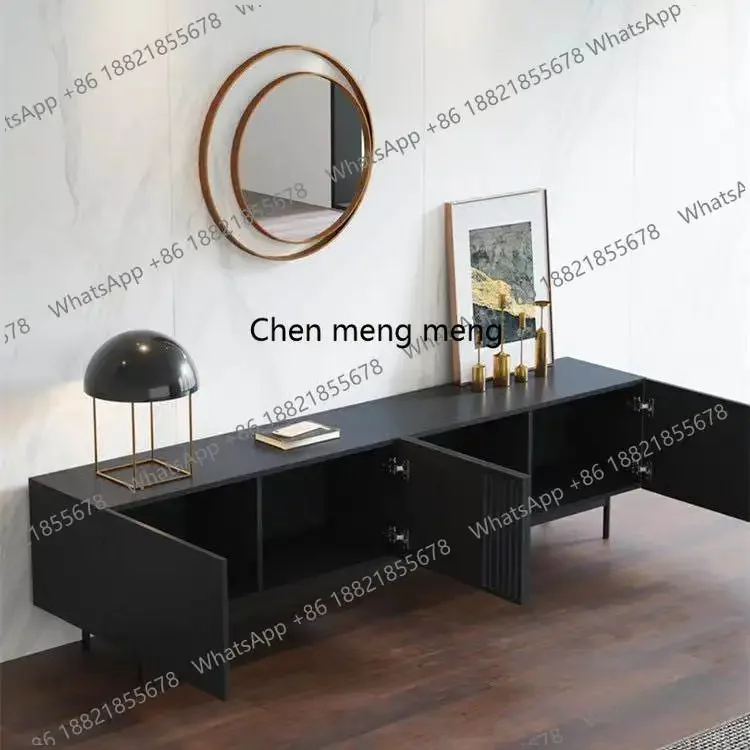 

Новинка: Тумба под телевизор из черного дуба в скандинавском стиле, дизайнерская тумба для столовой, креативный приставной шкаф, итальянский шкаф для хранения, возможность индивидуального заказа.