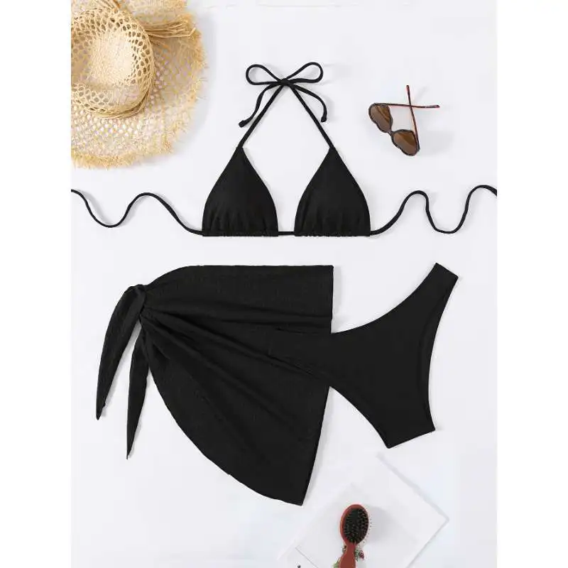 2025 Sexy Bikinis Female Swimsuits Women Three-Piece Swimwear Beach Swimming Wear Bathing Suits Brazilian Bikini Set Pool Bather