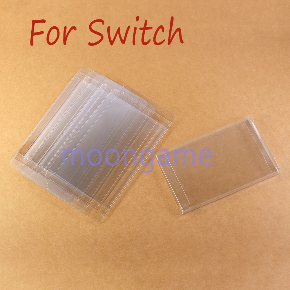 

30 шт., цветная коробка для игровых карт, защитная коллекция для хранения, прозрачный защитный чехол из ПЭТ для переключателя NS