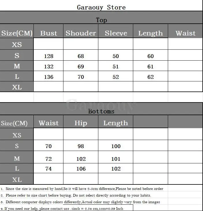 Garaouy 2024 Women Loose O Neck Long Sleeve Print Letter Sweatshirt Pullover+Stretch High Waist Sweatpants Female Tracksuit New