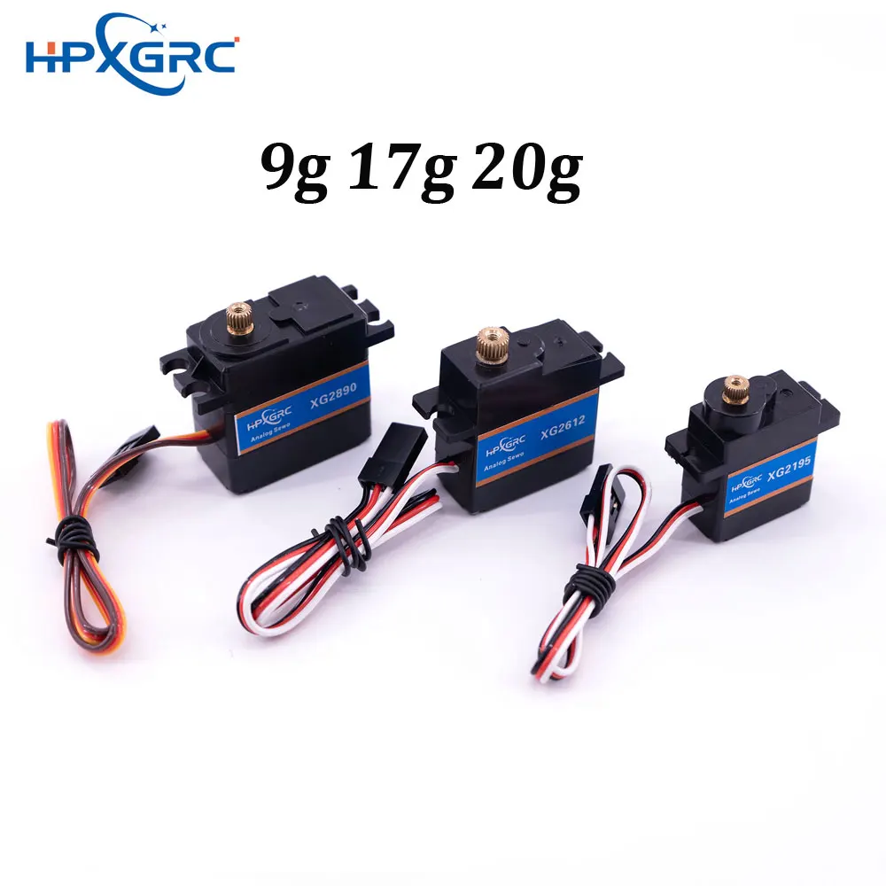 HPXGRC Waterproof Servo 9g 17g 20g Digital Micro Servo for RC Plane Drone Mini Car Helicopter Fixed-wing Wltoys