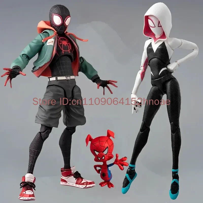 Sentinel Miles Morales Spider Man Action Figure Super Articulated Collectible Model across the Spider Verse Gift for Collectors view 6