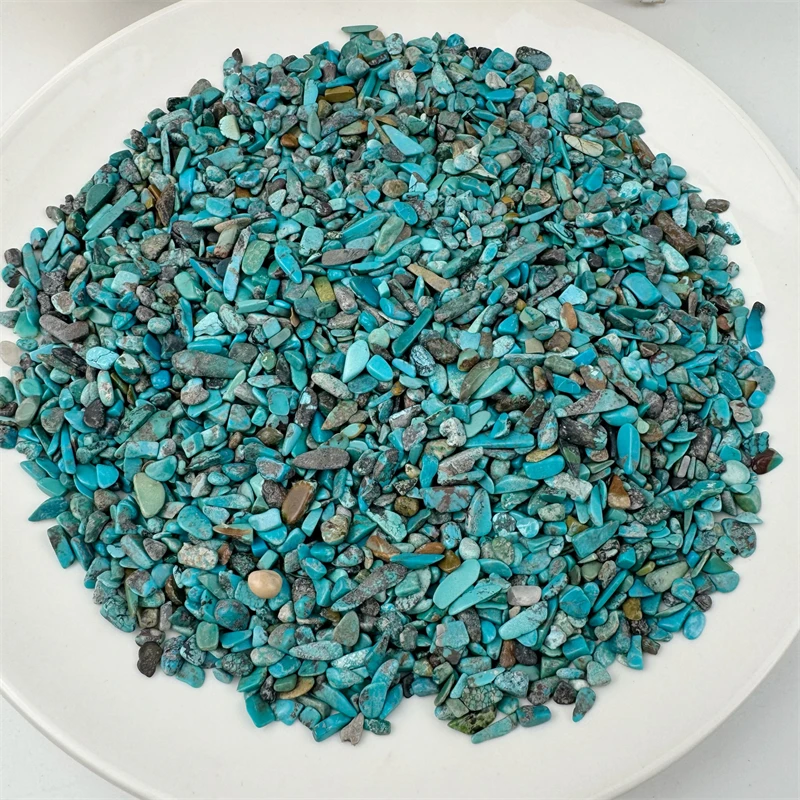 

High Quality Natural Crystal Healing Stone Natural Green Pine Gravel For Home Decoration