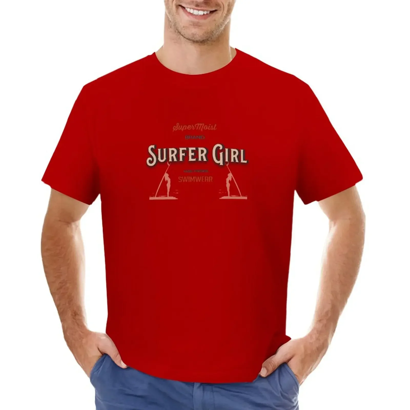 Surfer Girl: SuperMoist Swimwear T-shirt funnys anime Men's t-shirt