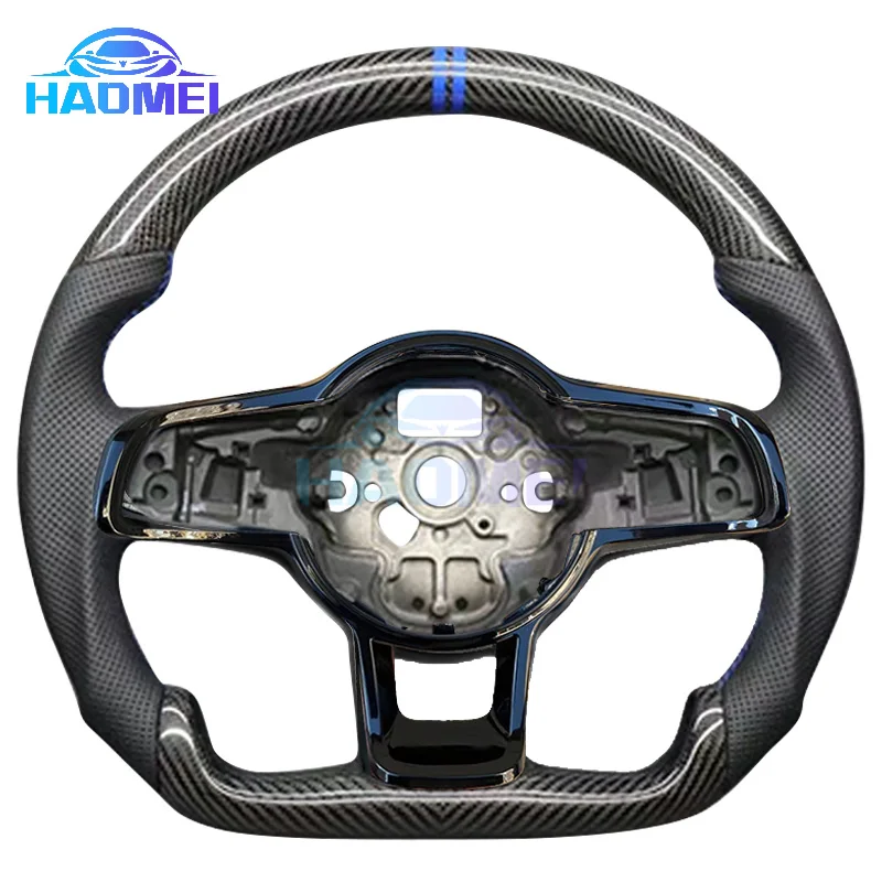 

Аксессуары Модификация рулевого колеса с рамой, для автомобиля Golf 7 7,5 GTI R MK7 GTS GTD, руль из углеродного волокна,