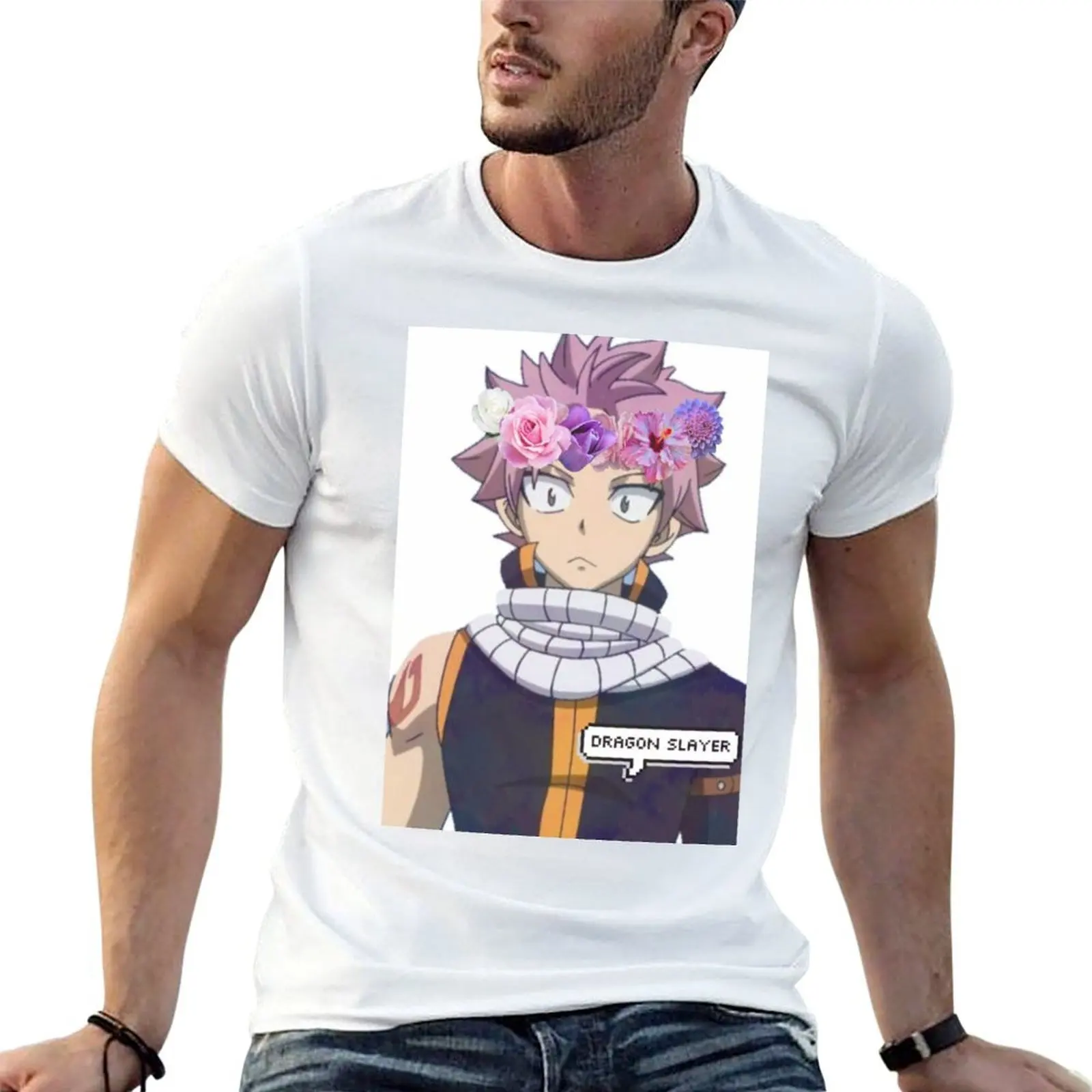 

Natsu Dragneel T-Shirt t shirt for man 100 percent cotton man t shirt cotton high quality T-Shirt