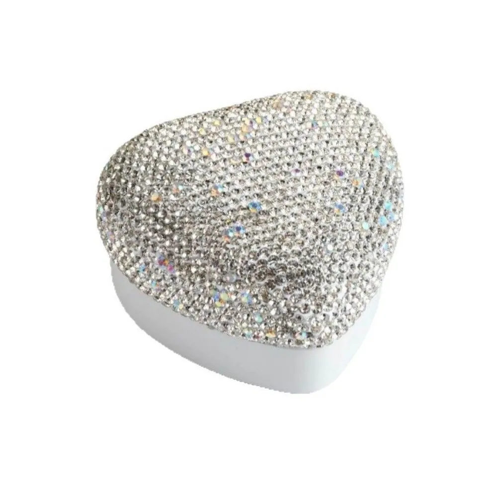Diamond LED Light Ring Box Storage Girlfriend Gift Heart Shape Gift Boxes Ring Display Confession Valentine Gift Packaging Box