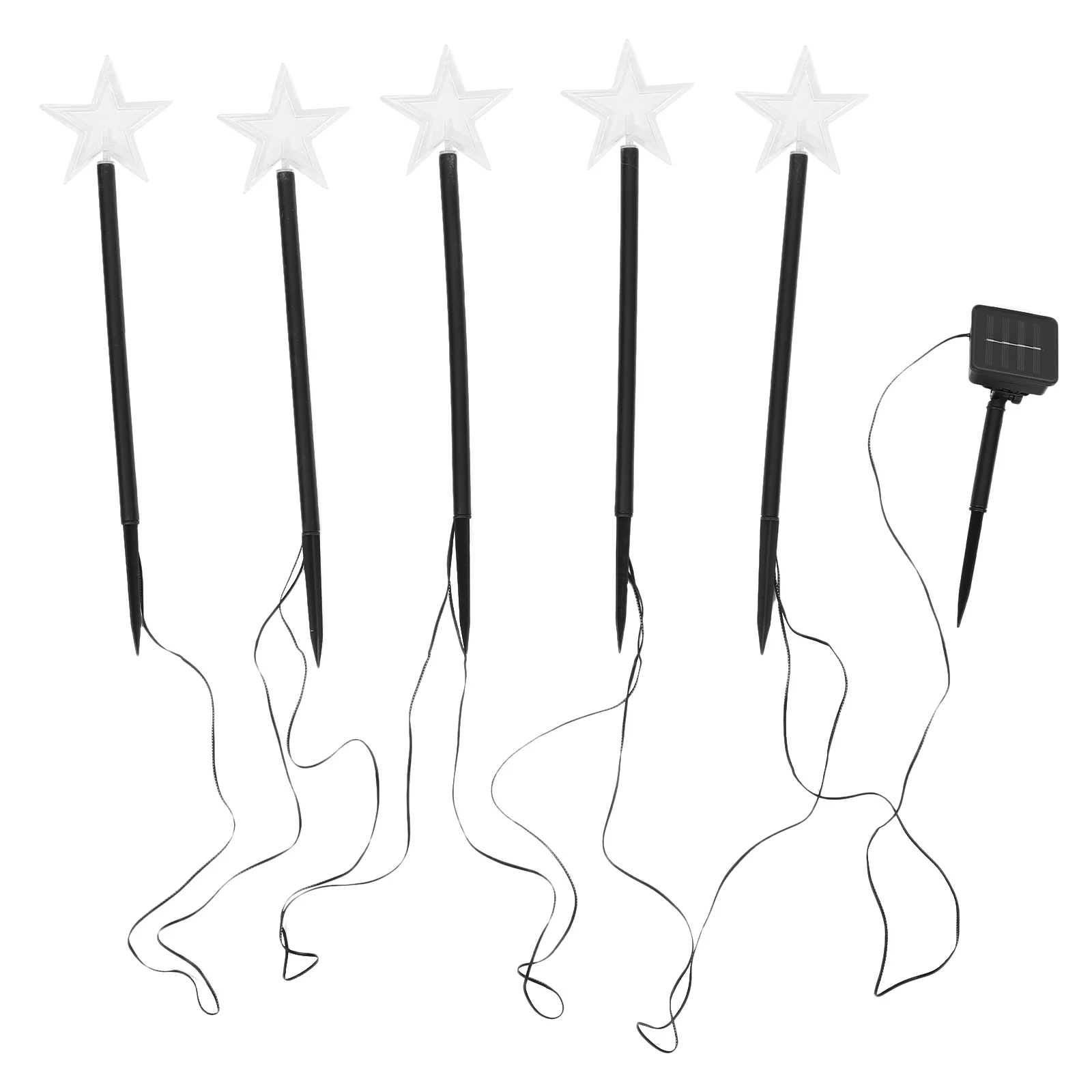 

Stake Lights Outdoor Solar Star String Garden Lamp Decor One for Five Decorative Landscape