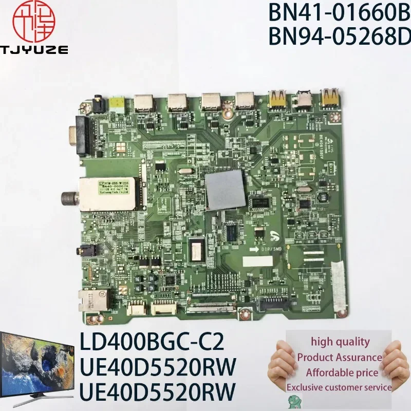 

BN41-01660B BN41-01660 BN94-05268D LD400BGC-C2 40 Inch TV Motherboard Working Properly for UE40D5520RW UE40D5520 Main Board