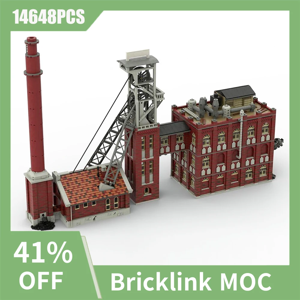 

14648PCS City Hot Selling Street View Moc Modular Ruhr area Coal Colliery Mine DIY creative ideas ChildrenToy birthdayGift Block