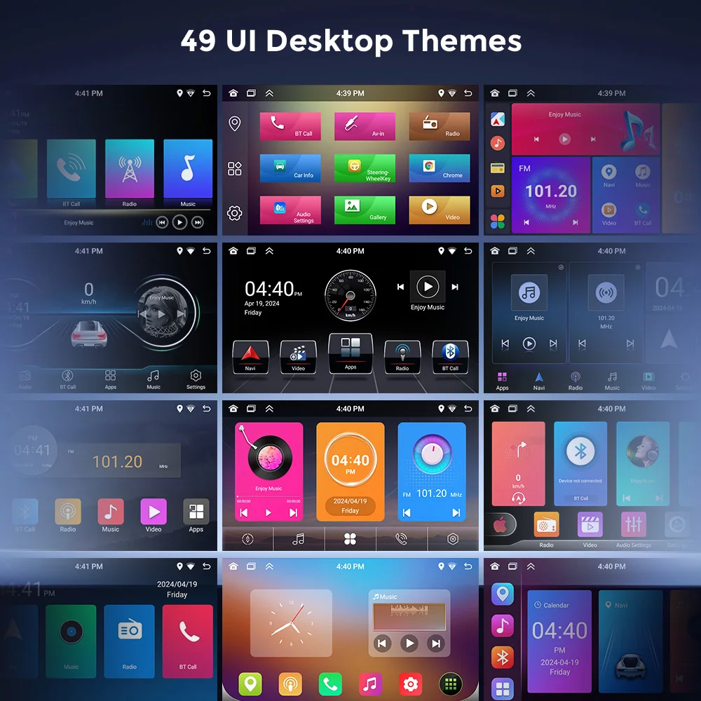 MTIJIEY 1Din راديو السيارة أندرويد 14 CarPlay أندرويد السيارات Autoradio العالمي 9 "واي فاي نظام تحديد المواقع بلوتوث الصوت مشغل فيديو الوسائط المتعددة