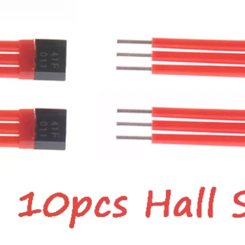 

10PCS Electrocar Motor Hall Sensor 3144 41F 43F 413 With High Temperature Insulation Sleeve Hall Element Switch 13A A44E Sensor