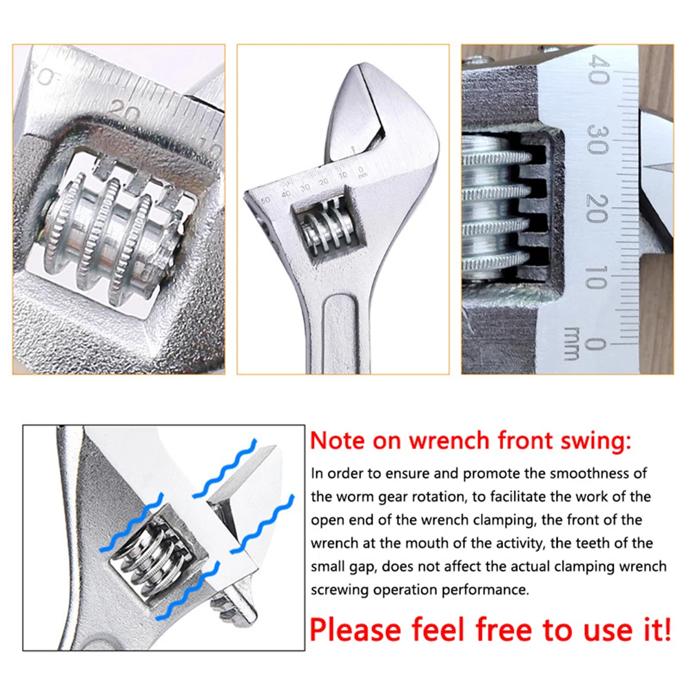 1Pc Mini Adjustable Spanner Portable Alloy Steel Micro Adjustable Wrench Multifunction Small Spanners Durable Hand Tools