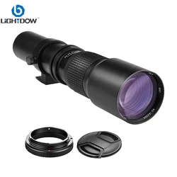 Lightdow 500mm F8.0 Manual Telephoto Lens for Canon Nikon D600 D600 D500 D700 D750 D810 D850 D3100 D3200 D3300 D3400 D3500 D5000