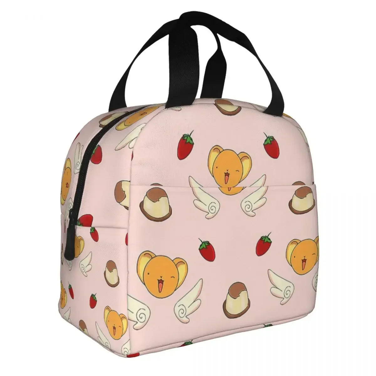 Thermal Lunch Bag for Men Women Kero Cardcaptor Sakura Insulated Cooler Portable Picnic Work Oxford Tote Food Bag