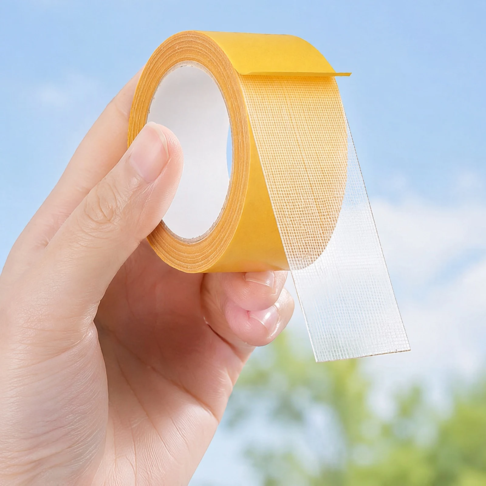 Double Sided Carpet Tape Removable No Residue Multipurpose Mounting Tape Grid Double-Sided Tape for DIY Craft Rug Fixed Office