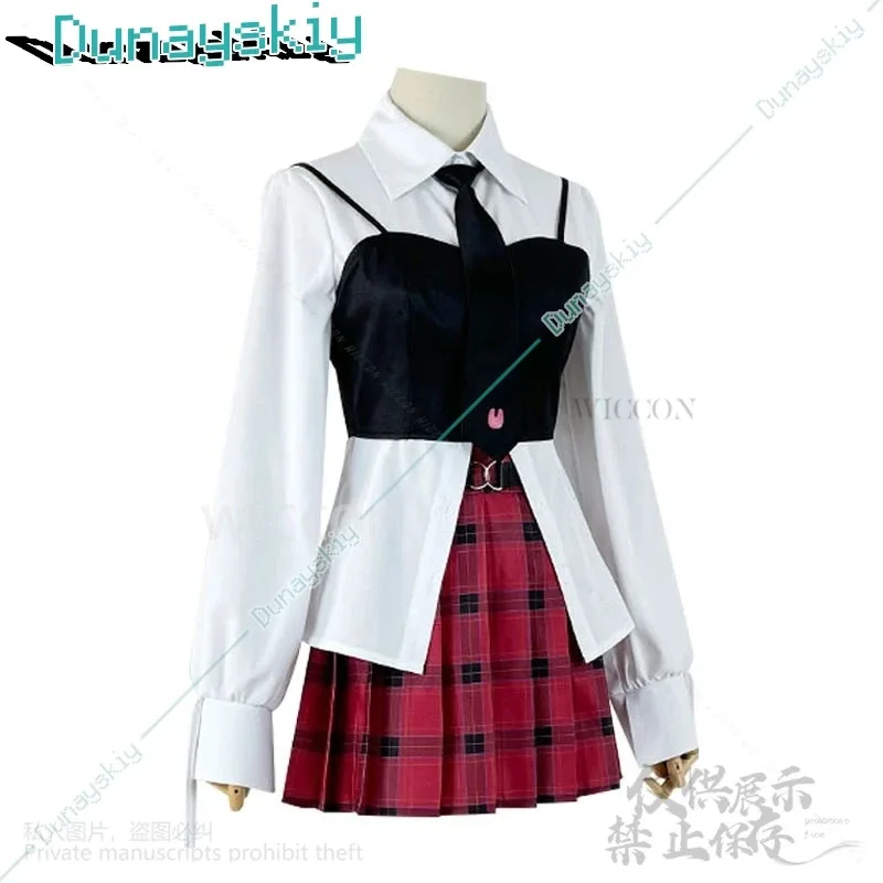 

COSda@Qiao Ling Cosplay Anime Link Click Costume Jirai Kei Girls JK School Uniform Dress Plaid Skirt Fashion Y2K Lolita Hallowee