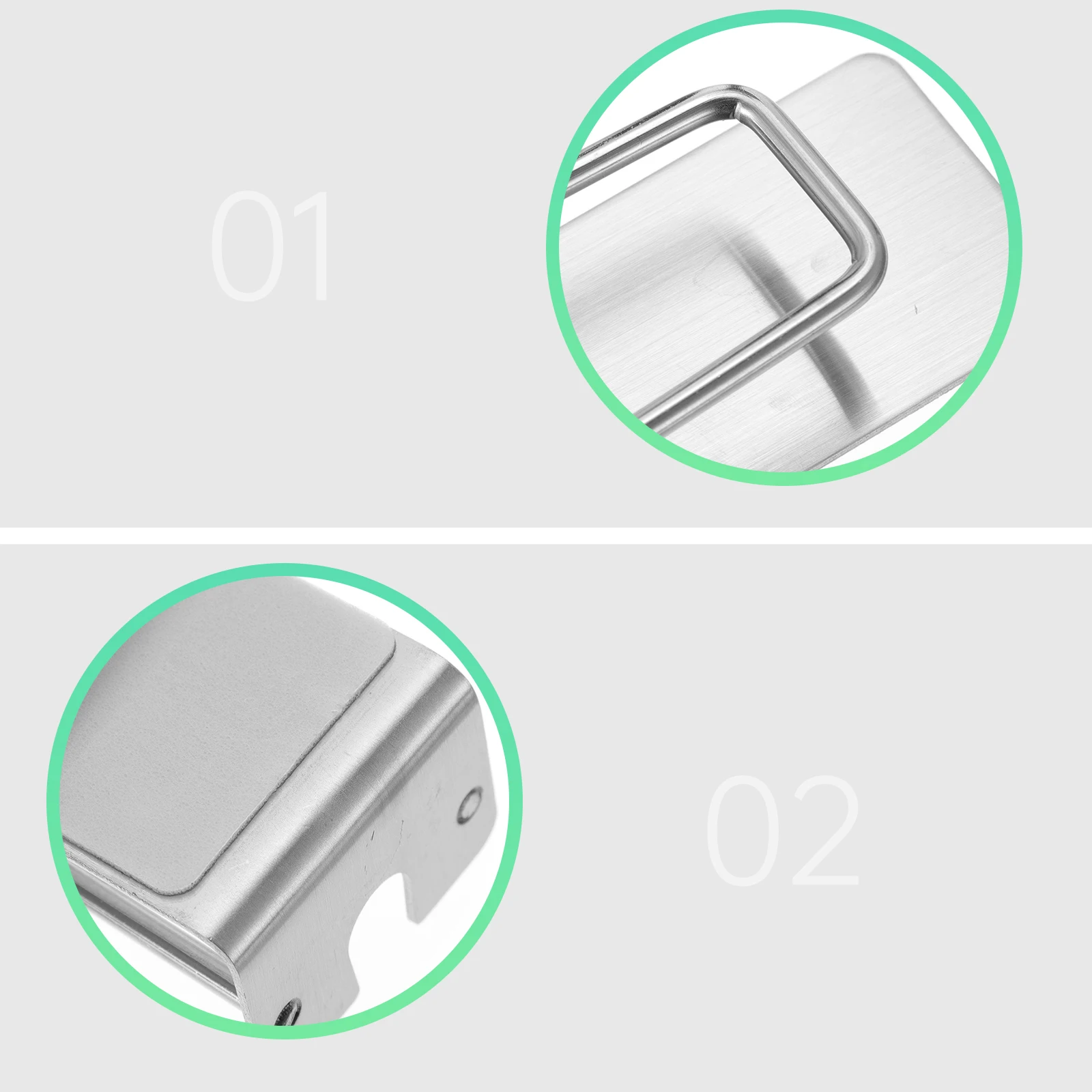 

2Pcs Stainless Steel Toothbrush Holder Wall Mounted No Drill Punch Free Bathroom Storage Organizer Toothbrush Rack