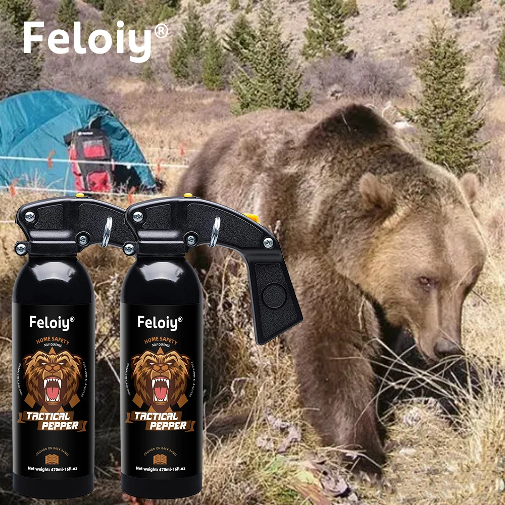 470ML Tactical Pepper Spray - Safety Protection, Suitable for Wild Adventures, Outdoor Camping