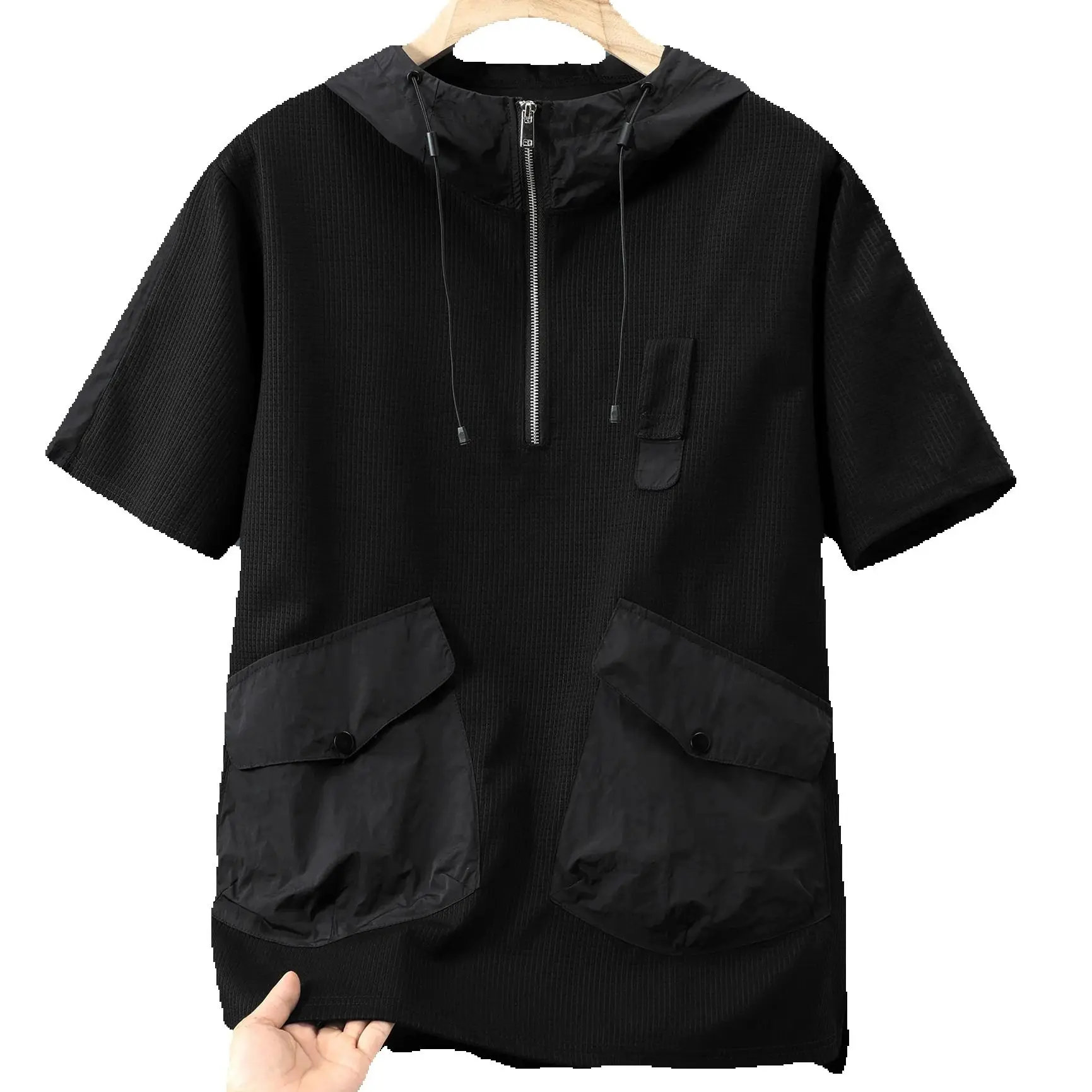 Large size men's summer T-shirt fat oversized loose and versatile short sleeved shorts casual sports suit workwear