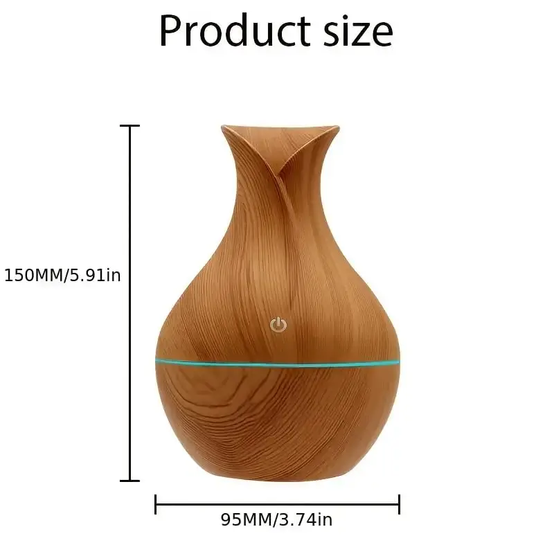 Mini Aromatherapy Humidifier Relaxing Cool Mist with Color Changing LEDs Night Light for Bedroom Travel and Car Aroma Diffuser