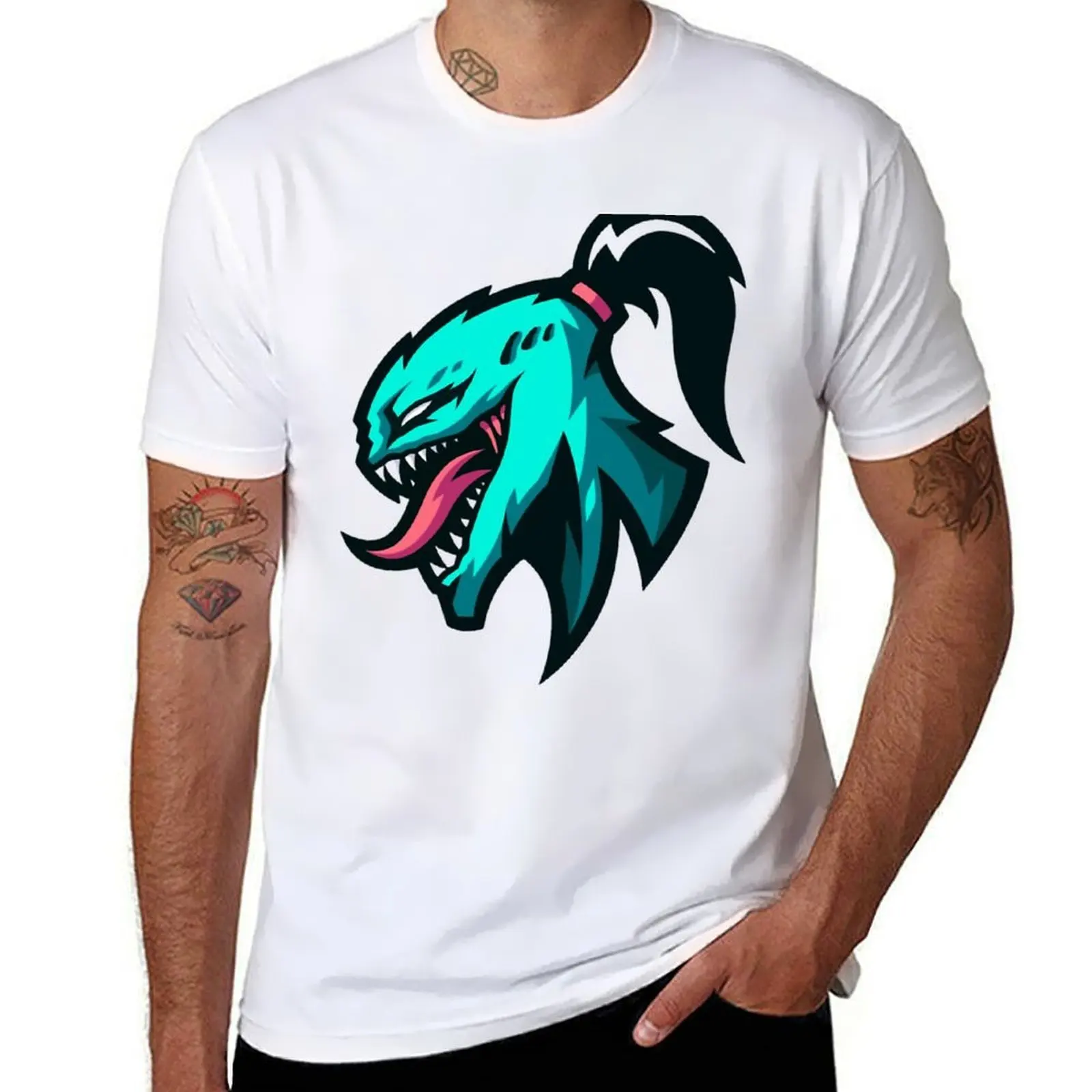 Camiseta zhc impressa para homem camiseta masculina de algodão pesado