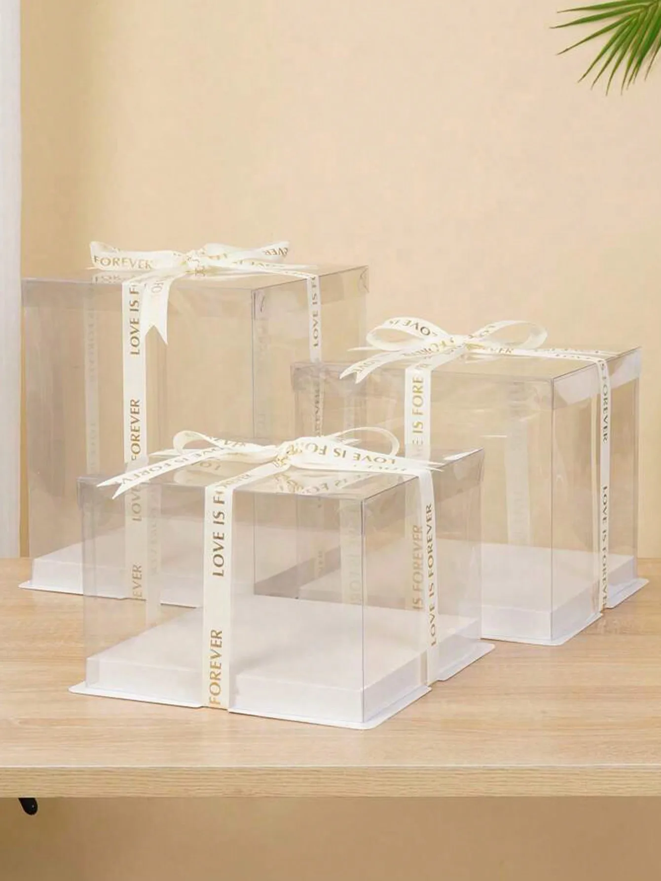 1 صندوق كعكة عيد الميلاد صندوق تغليف الخبز صندوق كيك/بدون شريط (يرجى إزالة الفيلم الواقي قبل الاستخدام)