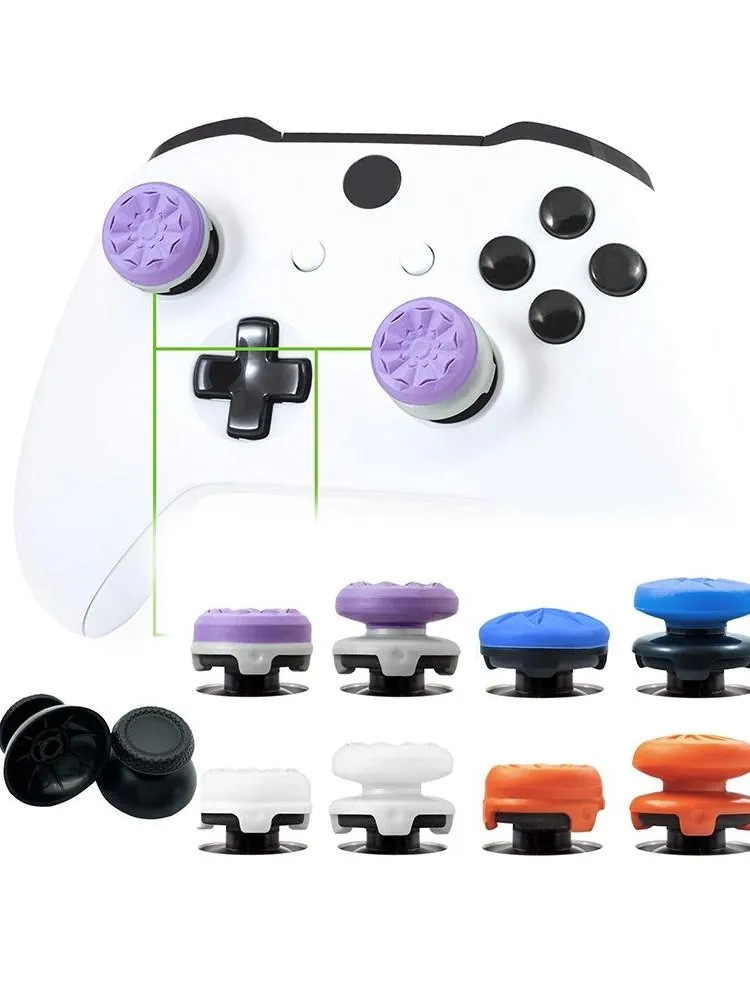 Capuchons d'extension de poignée de jeu, 2 pièces, pour manette de jeu, manettes de pouce, capuchons d'extension de bâton à bascule pour PS4, PS5, accessoires Xbox