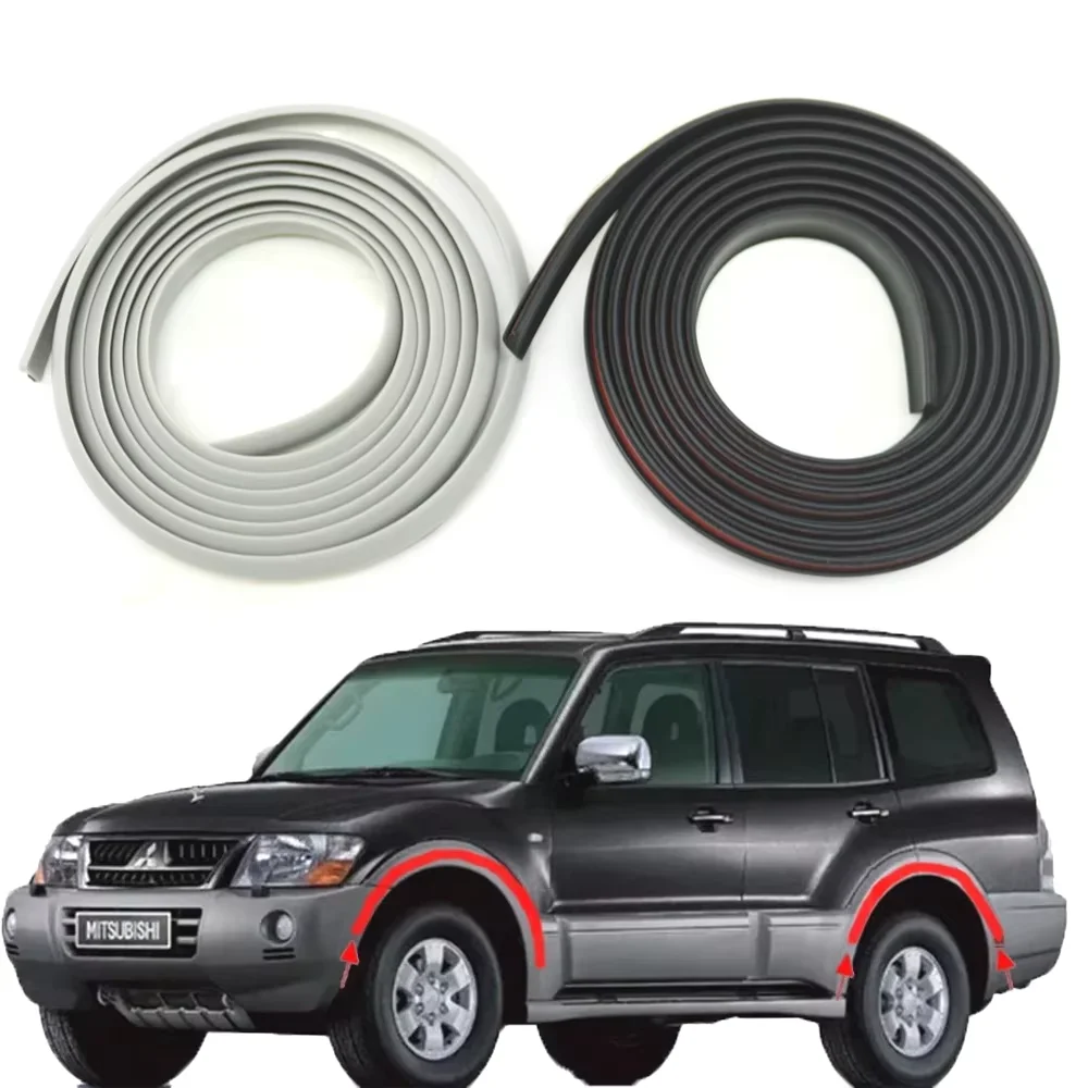 Wheel Arche Side Fender Flare Eyebrow Rubber Seal Strip For Mitsubishi Challenger L200 Triton Nativa Pajero Montero