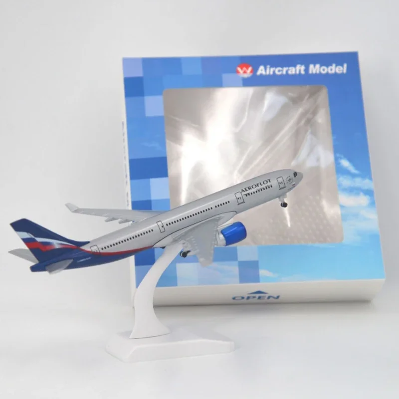 20CM 1:400 Scale  Airplanes Model A330 Russia AEROFLOT Airlines Plane Aircraft Alloy Model Display Collections Kids Toys