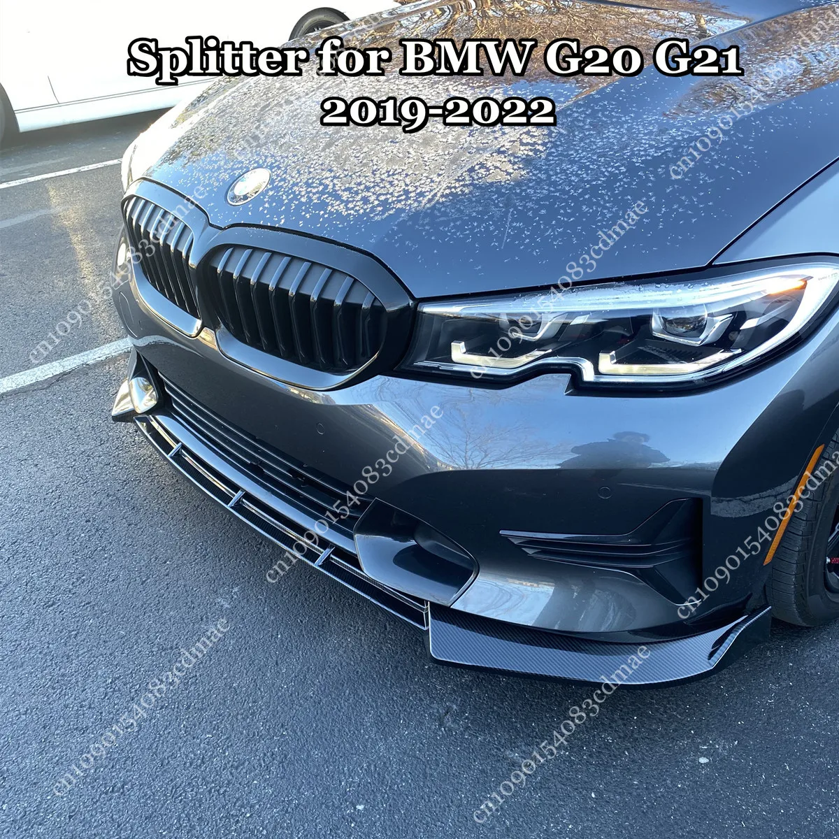

for BMW 3 Series G20 G21 318d 320d 320e 330d 320i 330i 2019-2022 Front Bumper Lip Spoiler Diffuser Splitter Body Mods Kit Tuning