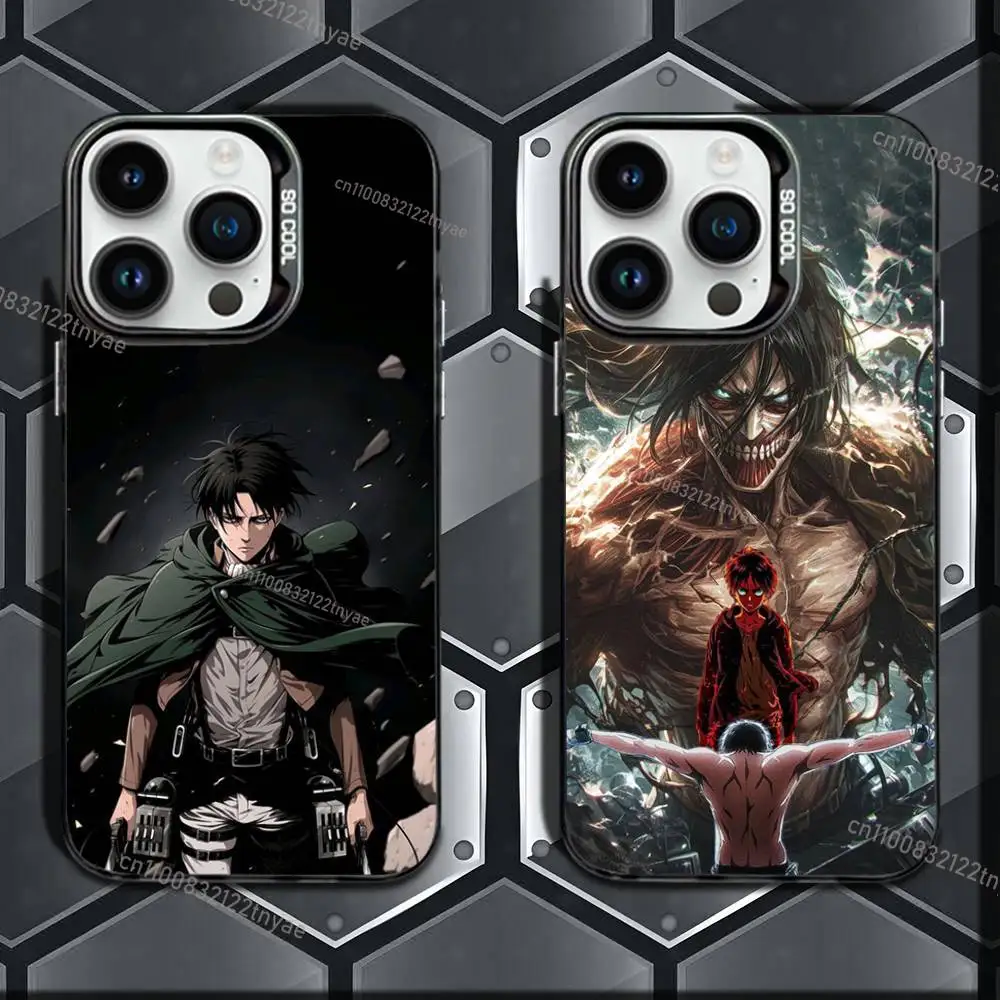 

Levi Ackerman Attack on Titan Phone Case For iPhone 17,16e,16,ProMax,15,14,Plus,13,12,Mini,11,Pro Matte Colored Silver Cover TPU
