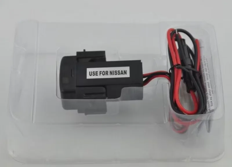 شاحن سيارة ABS 5 فولت 2.1A LED محول الضوء اكسسوارات USB واجهة المقبس لنيسان/قاشقاي/تيدا/X-trail/صني/NV200/Teana