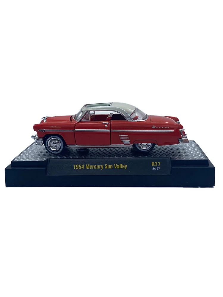 

Масштаб M2, 1:64, литые под давлением машины, сплав 1954 года, игрушки Mercury Sun Valley, модель автомобиля, классические подарки для взрослых, сувенирный статический дисплей