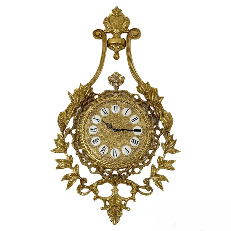 

Home European, French, Baroque, all brass, vintage, wall clock