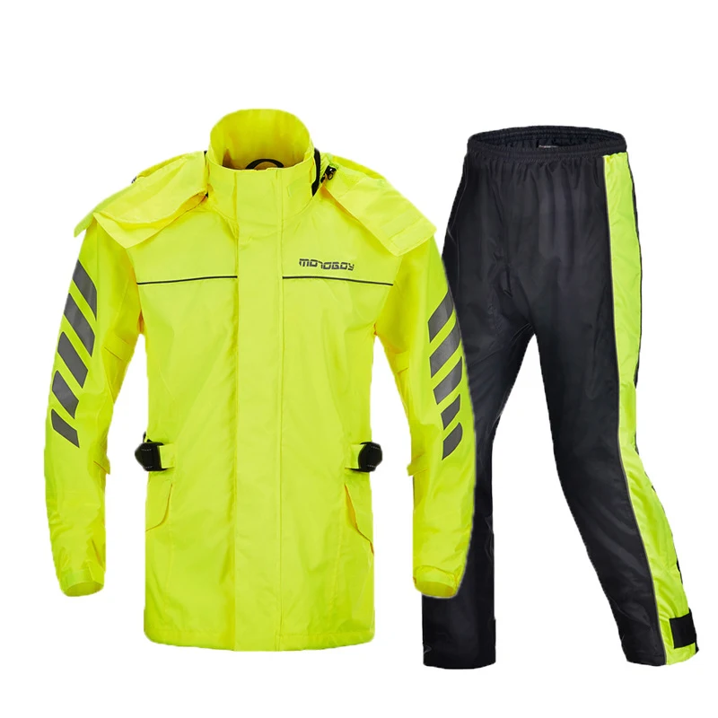 Motorcycle Riding Waterproof Split Raincoat Off Road Cycling Night Reflective And Anti Slip Integrated Raincoat