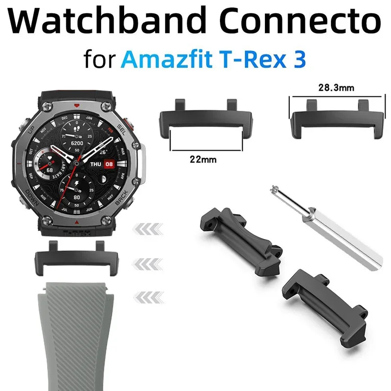حزام ساعة سيليكون ل Amazfit T-Rex 3 Smartwatch استبدال سوار Correa ل Amazfit T-Rex3 الرياضة معصمه الملحقات