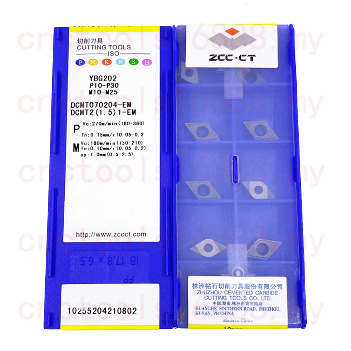 

Твердосплавные вставки ZCC.CT DCMT070204 DCMT09T308 DCMT11T304 DCMT11T308 DCMT11T312-EM EF AHF HF YBD152 YBC252 YBC152 YBG202 YBD102