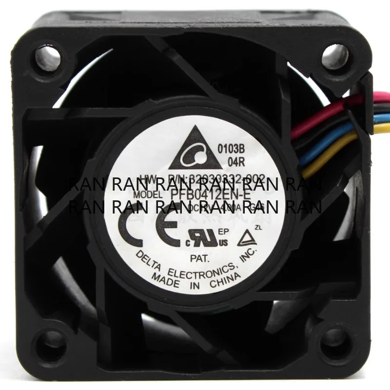 新しいクーラーファンデルタ PFB0412EN-E 4028 12V 4.00A 4 センチメートル暴力的なダブルボールサーバー PWM 冷却ファン 40*40*28 ミリメートル