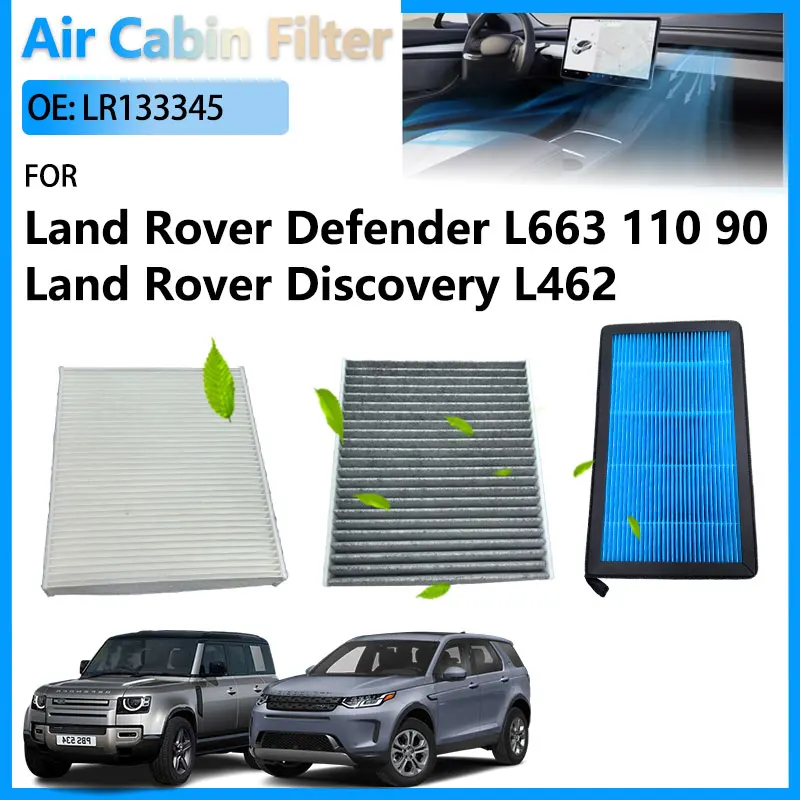 

LR133345 Air Cabin Filter For Land Rover Defender Station Wagon L663 Land Rover Discovery 5 V L462 Land Rover Defender 110 90