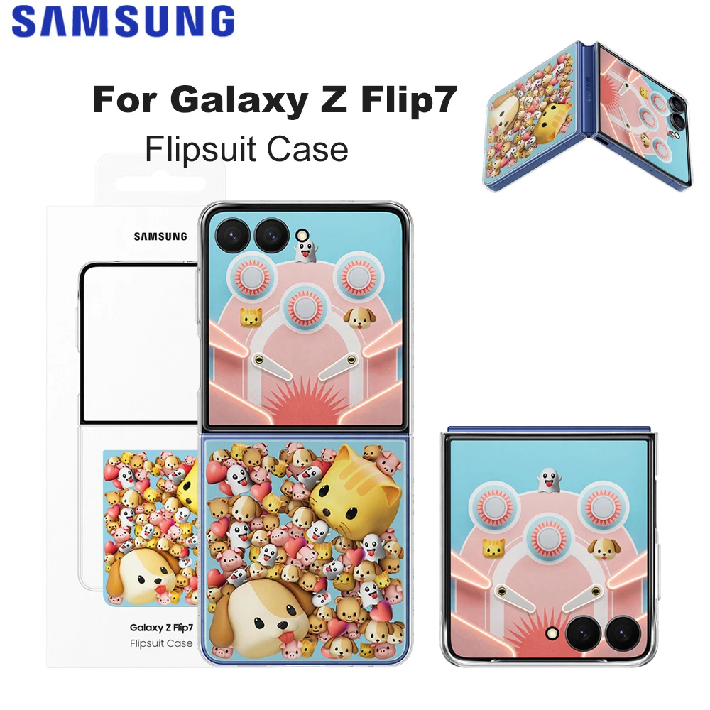 

Оригинальный чехол-книжка для Samsung Galaxy Z Flip7 EF-ZF766 Galaxy Z Flip 7, прозрачный чехол для смартфона