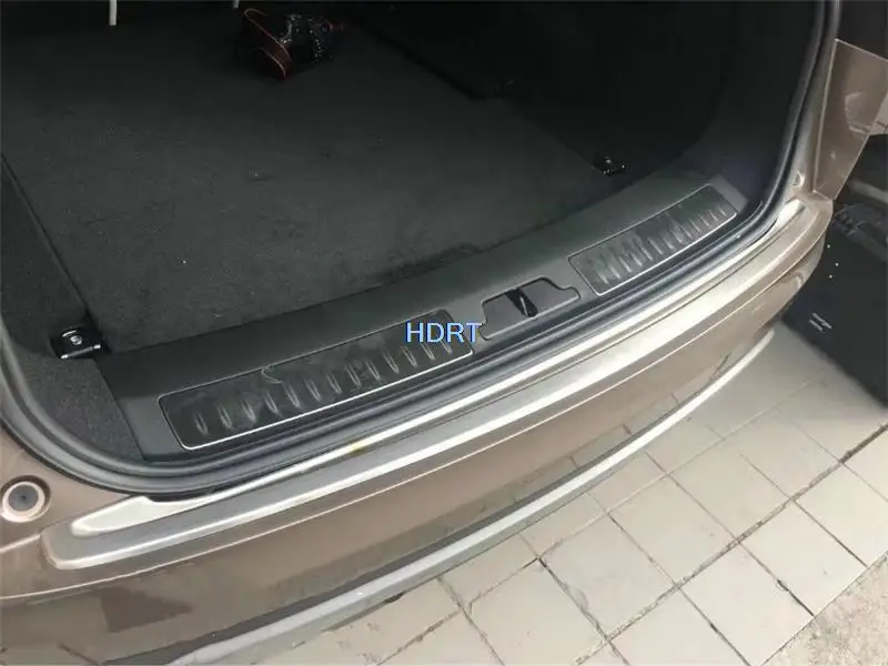 For Land Rover Range Rover Velar 2017 + Car Styling Tail Bumper Box Gate Back Door Sill Threshold Scuffproof Guard Plate Trim